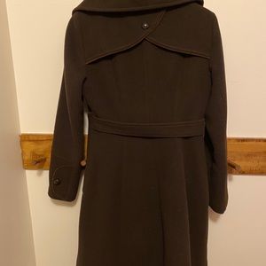 Soia Kyo Brown Wool Trench Coat